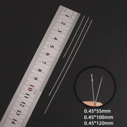 30pcs Metal Beading Needles For Beads Necklace Bracelet Tools Stainless Steel Self Threading Needle Pins For Jewelry Supplies