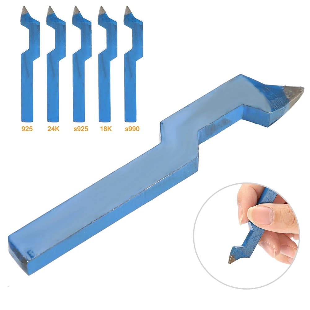 1Pc Steel Curved Jewelry Punch Stamping Tool Mold Gold Silver Ring Earring Jewelry Processing Marking Tool 925/24K/S925/18K/S990