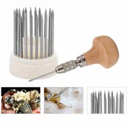 Bead Grain Tool 23pcs Beading Tools Set Graver Beader for Diamond Stone Setting Graver Jewelry Tool