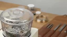 Kt100 Magnetic Tumbler Polishing Barrel Organic Glass Jewelry Polisher Accessories