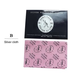 5pcs Jewelry Cleaning ANTI-TARN Polishing Cloth Buckskin Velvet Sterling Silver Gold Platinu Jewellery Cleaning Tarnished Cleane