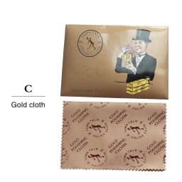 5pcs Jewelry Cleaning ANTI-TARN Polishing Cloth Buckskin Velvet Sterling Silver Gold Platinu Jewellery Cleaning Tarnished Cleane
