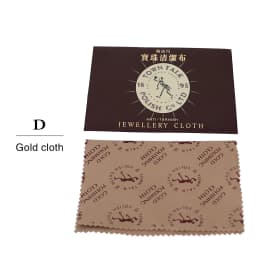5pcs Jewelry Cleaning ANTI-TARN Polishing Cloth Buckskin Velvet Sterling Silver Gold Platinu Jewellery Cleaning Tarnished Cleane
