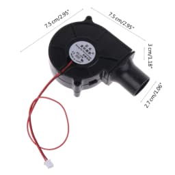 BBQ Air Blower Smelting Metal Fan 5V 12V 24V 3700R 2Pin XH2.54 27mm Air Tube for Barbecue Camping Stove Fans