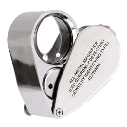 40X 25mm All Metal Jeweler LED Lens Jewelery Loupe LED Currency Detecting/Jewelry Identifying Type