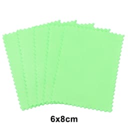 20/40pcs Silver Polish Polishing Cloth Cleaning Anti Tarnish Reusable Soft Clean Wipe Wiping Cloth For Silver Gold Jewelry Tool