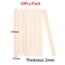 50-150pcs 11cm Wooden Coffee Tea Ice Cream Popsicle Sticks Beverage Stir Stirrers for DIY Jewely Making UV Resin Sticks Tools