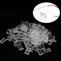 100Pcs/Bag 3 Types Plastic Compression Sleeves Plastic Plug for Rimless Glasses Accessories Repair Tools 1.4/1.5/1.6mm