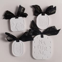 Camellia Plaster Hanging Plate Silicone Mold Wardrobe Car Fragrances Aromatherapy Epxoy Resin Mould DIY Casting Tool