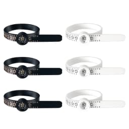 10pcs Professional Ring Size Measurement Tool Magnifying Glass Ring Measuring Tape Ring Sizers Fashion Jewelry Measuring Tools