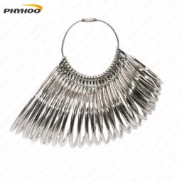 PHYHOO Metal Bangle Sizer Jeweler's Professional Bracelet Size Measure Tool Bracelets Wrist Sizing Gauge Measuring US Sizes 1-27