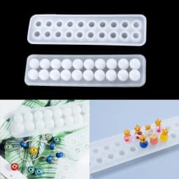 Flat Mouth Spherical Ball Pendant Silicone Mold Necklace Jewelry Pendant Resin Mold for DIY Epoxy Resin Jewelry Making Supplies