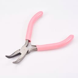 Pandahall Carbon Steel Jewelry Pliers Bent Nose Pliers Polishing Jewelry Making Tools 12x7.2x0.9cm