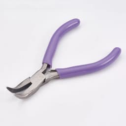 Pandahall Carbon Steel Jewelry Pliers Bent Nose Pliers Polishing Jewelry Making Tools 12x7.2x0.9cm