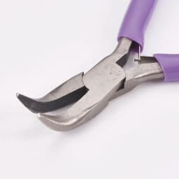 Pandahall Carbon Steel Jewelry Pliers Bent Nose Pliers Polishing Jewelry Making Tools 12x7.2x0.9cm