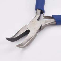 Pandahall Carbon Steel Jewelry Pliers Bent Nose Pliers Polishing Jewelry Making Tools 12x7.2x0.9cm