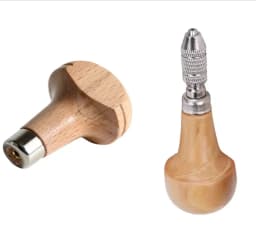 wooden Handle Wood Pear Shape Graver Handle Jewelers Engraving Benchs Tool Beading Tool Holder Jewelry carving Sleeves