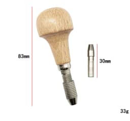 wooden Handle Wood Pear Shape Graver Handle Jewelers Engraving Benchs Tool Beading Tool Holder Jewelry carving Sleeves