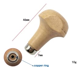 wooden Handle Wood Pear Shape Graver Handle Jewelers Engraving Benchs Tool Beading Tool Holder Jewelry carving Sleeves