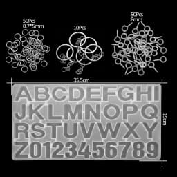20 Styles Jewelry Epoxy Resin Molds Kit Silicone Mold UV Casting Tools Resin Jewelry Casting Molds for DIY Crafts Jewelry Making