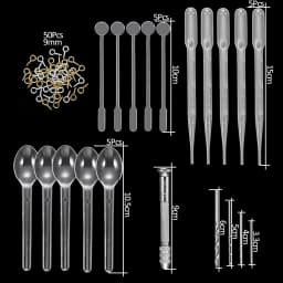 20 Styles Jewelry Epoxy Resin Molds Kit Silicone Mold UV Casting Tools Resin Jewelry Casting Molds for DIY Crafts Jewelry Making