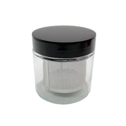 Diamond Cleaning Jar with Stainless Steel Sieve Jewellery Washing Cup Glass Gemstone Washer Ring Necklace Cleaner Jewelry Tools