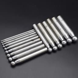 15pcs Steel Dapping Punches Jewelers Metalworking Shaping Forming Chasing Tools