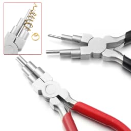 1Pc Jewelry Pliers Carbon Steel Round Nose Needle Nose Pliers For 3-10mm Rings DIY Wire Looper Jewelry Bail Pliers Jewelry Makin
