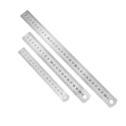 1pcs/lot 15 20 30cm Double Sided Stainless Steel Metal Measuring Scale Ruler Jewelry Sets Tool Supplies