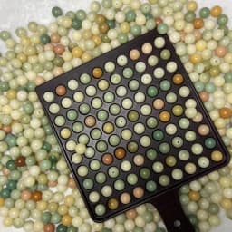 Round Jewelry Beads Counting Board 100 Holes Quick Counting Tray For Gemstone Pearl DIY Necklace Crystal Amber Jade Counter Box