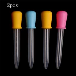 2pc 5ml Small Silicone Plastic Feeding Medicine Liquid Eye Pipette Dropper For Silicone Mold UV Epoxy Resin Craft Jewelry Making