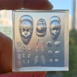 Devil Horns Stamping Nail Art Molds Silicone Stamps Elf Doll DIY Nail Art Mould DIY Nail Art Tools for Nail Decorations
