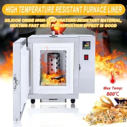 Segmented Temperature Controlled Jewelry Casting Furnace 900℃ Max for Metal Melting Wax Burnouts Mold Baking Jewelry Tools
