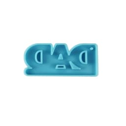 DIY Resin Silicone Mold English Letter DAD MOM Mirror Epoxy Resin Casting Mould Decoration Key Chain Molds Jewelry Making