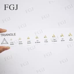 Hot Sale Jewelry Tool for Cubic Zirconia Customize Comparison Chart Diamond Carat Set & Ring Size Measuring