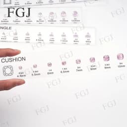 Hot Sale Jewelry Tool for Cubic Zirconia Customize Comparison Chart Diamond Carat Set & Ring Size Measuring