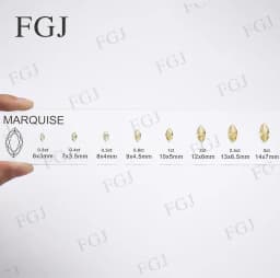 Hot Sale Jewelry Tool for Cubic Zirconia Customize Comparison Chart Diamond Carat Set & Ring Size Measuring