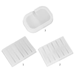 1/3 Pcs Handmade Soap Box Epoxy Resin Mold Soap Dish Tray Holder Casting Silicone Mould DIY Crafts Home Decorations Making Tools