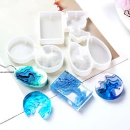 Island Mountain Pendant Silicone Molds Epoxy Resin Mold Waterdrop Casting Mould for DIY Craft Jewelry Making Resin Pendants Tool