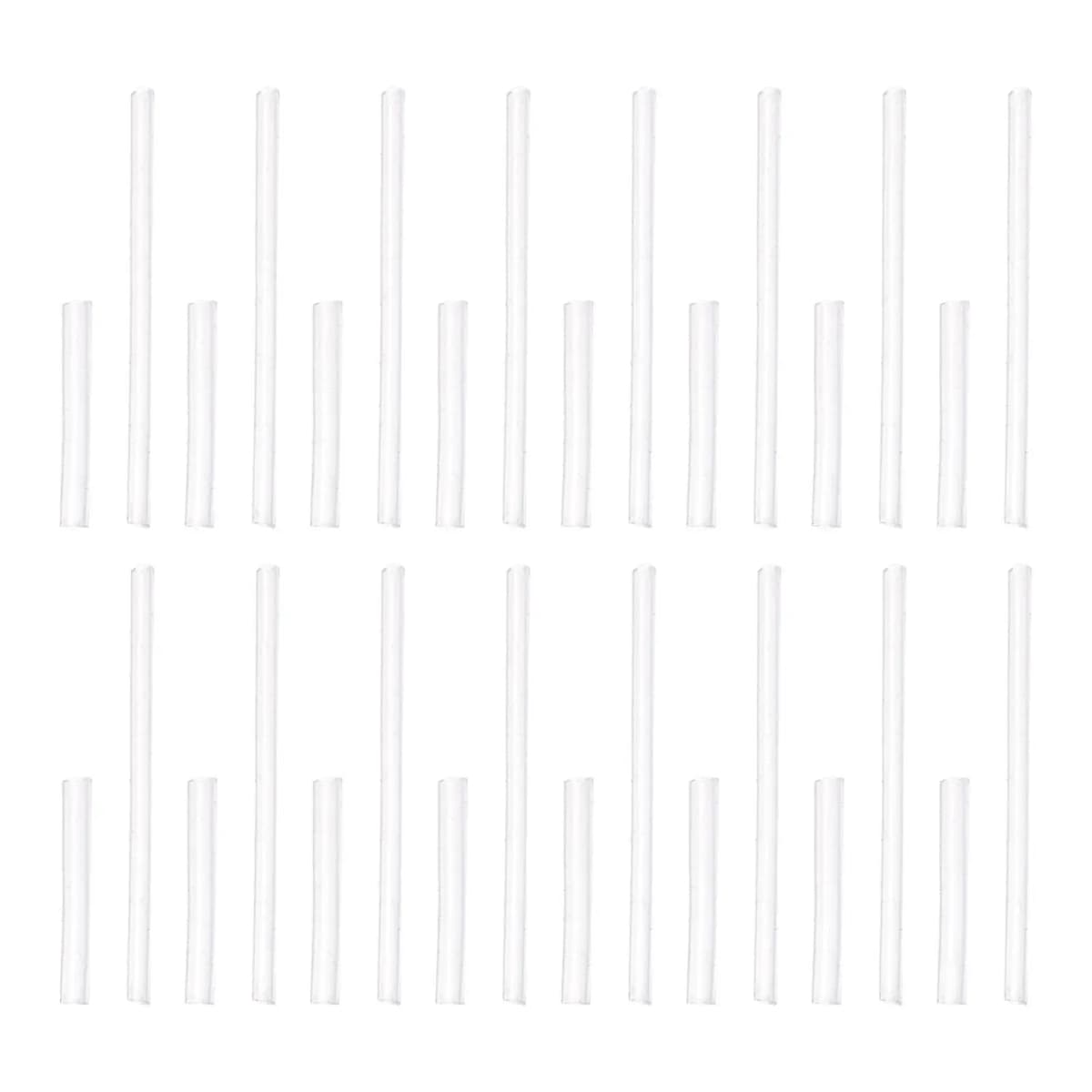 100pcs 0.8/2cm Silicone Earring Back Sleeves Clear Earring Protectors Gentle Piercing Covers Secure Ear Studs Support