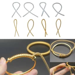 Ring Size Adjuster for Loose Rings Mandrel for Making Jewelry Guard, Spacer, Sizer, Fitter Spiral Silicone Tightener