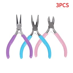 1/3Pcs Iron Wire Looping Jewelry Pliers 6-in-1 Bail-Making Pliers With Grip Handle For DIY Ring Making Loops And Jump Rings Tool