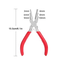 1/3Pcs Iron Wire Looping Jewelry Pliers 6-in-1 Bail-Making Pliers With Grip Handle For DIY Ring Making Loops And Jump Rings Tool