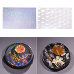 Holographic Silicone Inlay Rainbow-Window Film Holographic Decorative Holo Silicone Sheet Insert for Epoxy Resin Casting