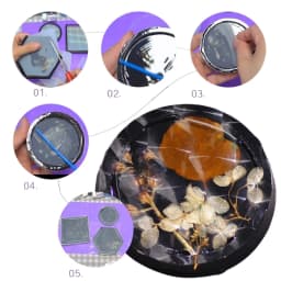 Holographic Silicone Inlay Rainbow-Window Film Holographic Decorative Holo Silicone Sheet Insert for Epoxy Resin Casting