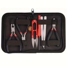 DIY Jewelry Making Tool Set 8pcs Handmade Pliers, Scissor, Tweezers, Jump Ring Opener, Suitable For Jewelry Handmade Pracise