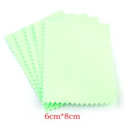 50Pcs/Lot Jewelry Polishing Cloth Silver Color Cleaning Polishing Cloth Soft Clean Wipe Wiping Cloth For Silver Gold Jewelry Too