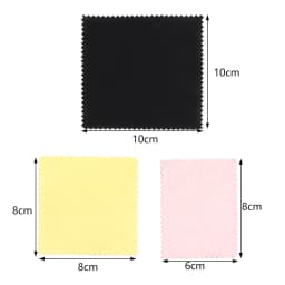 50Pcs/Lot Jewelry Polishing Cloth Silver Color Cleaning Polishing Cloth Soft Clean Wipe Wiping Cloth For Silver Gold Jewelry Too