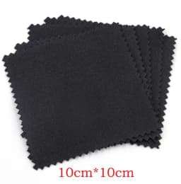 50Pcs/Lot Jewelry Polishing Cloth Silver Color Cleaning Polishing Cloth Soft Clean Wipe Wiping Cloth For Silver Gold Jewelry Too