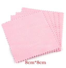 50Pcs/Lot Jewelry Polishing Cloth Silver Color Cleaning Polishing Cloth Soft Clean Wipe Wiping Cloth For Silver Gold Jewelry Too